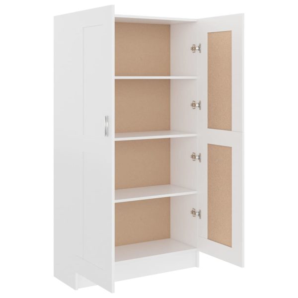 Libreria Bianca 82,5x30,5x150 Cm In Legno Multistrato - Image 5