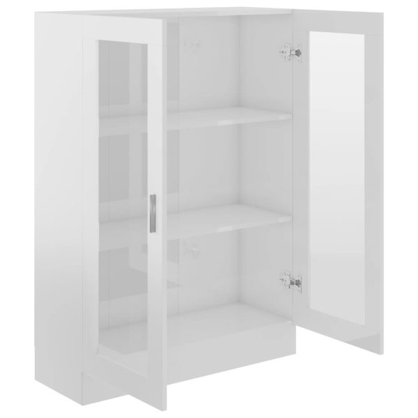 Armadietto Vetrina Bianco Lucido 82,5x30,5x115 Cm Multistrato - Image 5