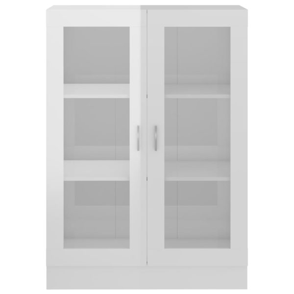 Armadietto Vetrina Bianco Lucido 82,5x30,5x115 Cm Multistrato - Image 6