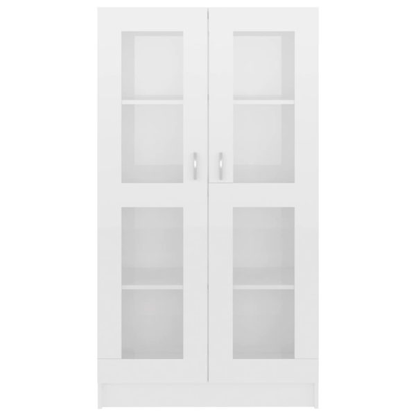 Armadietto Vetrina Bianco Lucido 82,5x30,5x150 Cm Multistrato - Image 6