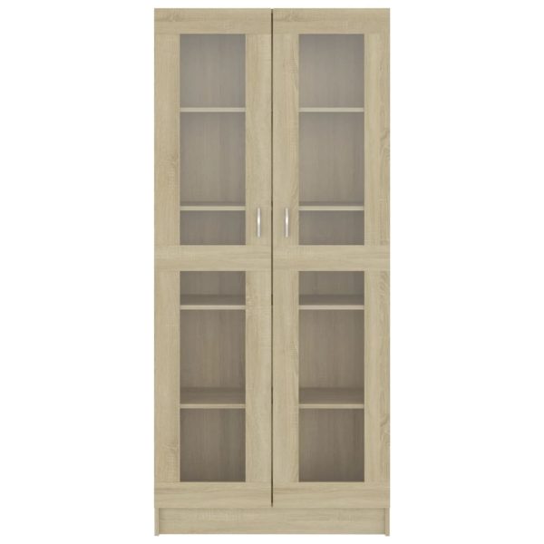 Armadietto Vetrina Rovere Sonoma 82,5x30,5x185,5 Cm Multistrato - Image 5