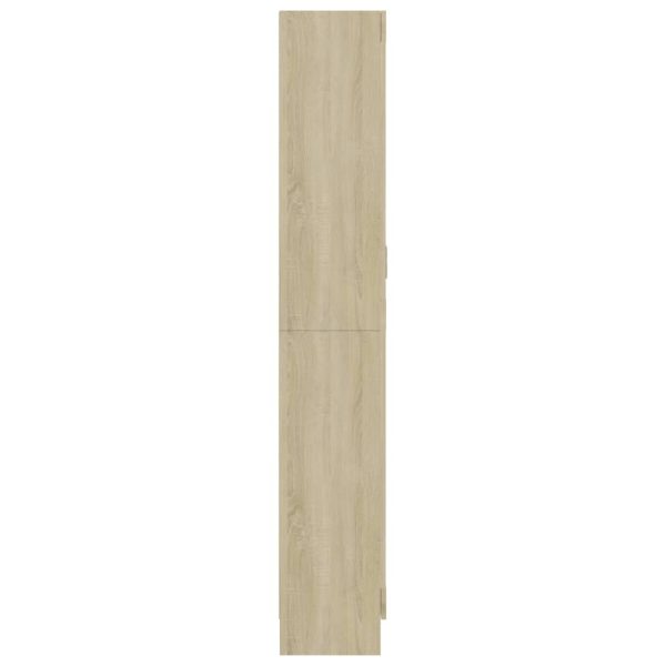 Armadietto Vetrina Rovere Sonoma 82,5x30,5x185,5 Cm Multistrato - Image 6