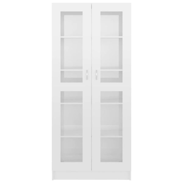 Armadietto Vetrina Bianco Lucido 82,5x30,5x185,5 Cm Multistrato - Image 5