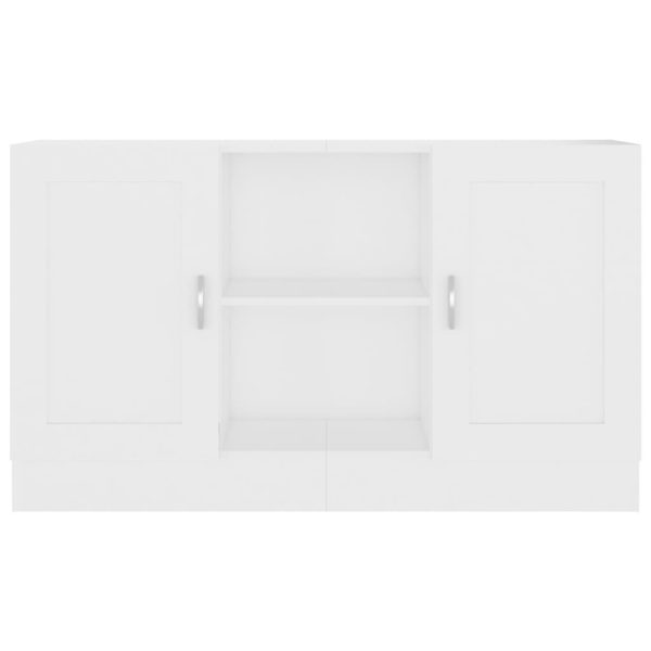 Credenza Bianca 120x30,5x70 Cm In Legno Multistrato - Image 5