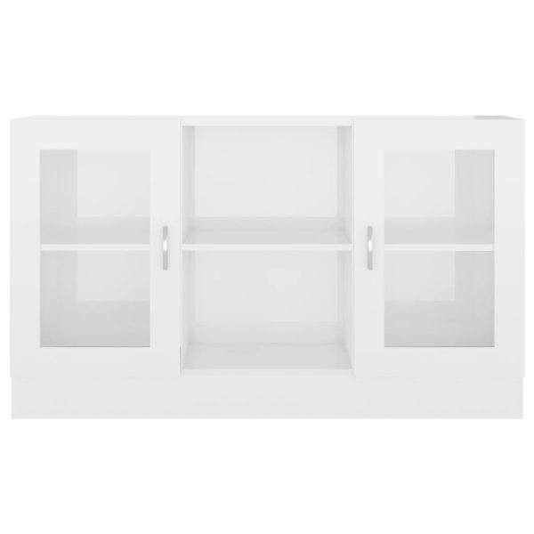 Armadietto Vetrina Bianco Lucido 120x30,5x70 Cm Multistrato - Image 6