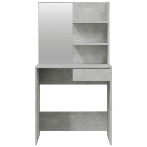 Toeletta Con Specchio Grigio Cemento 74,5x40x141 cm - Image 6