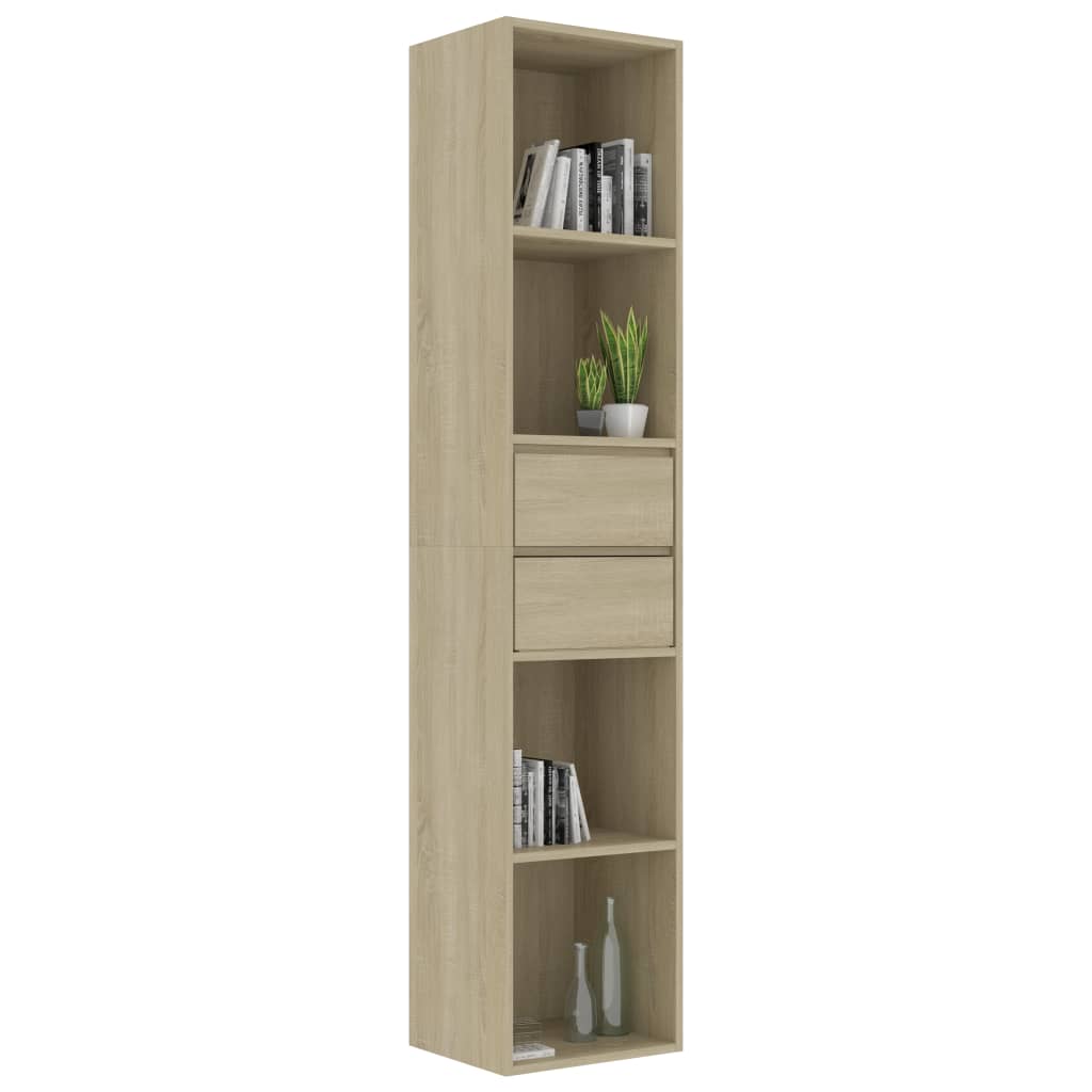 Libreria Rovere Sonoma 36x30x171 Cm In Legno Multistrato - Image 3