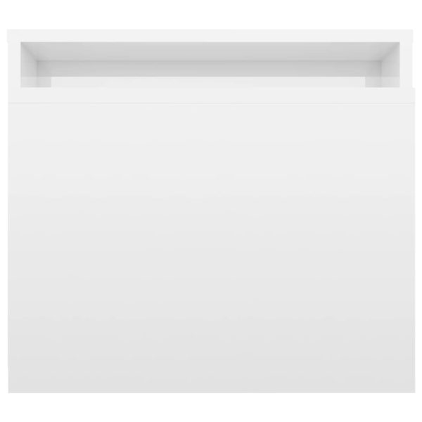 Set Tavolini Da Salotto Bianco Lucido 100x48x40 Cm Multistrato - Image 6