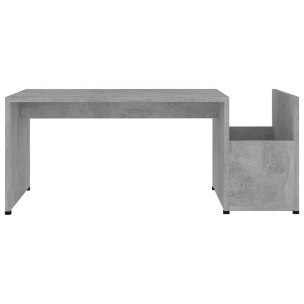 Tavolino Da Salotto Grigio Cemento 90x45x35cm Legno Multistrato - Image 4