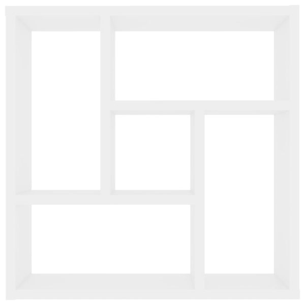 Scaffale A Parete Bianco 45,1x16x45,1 Cm In Legno Multistrato - Image 4