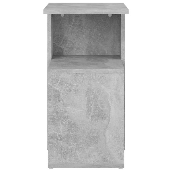 Tavolino Grigio Cemento 36x30x56 Cm In Legno Multistrato - Image 5