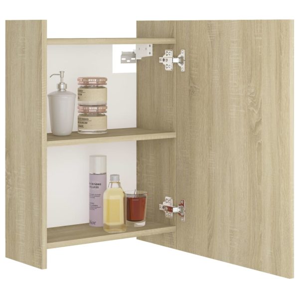 Mobile Bagno Con Specchio Rovere Sonoma 62,5x20,5x64multistrato - Image 4