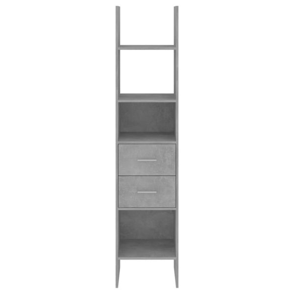 Libreria Grigio Cemento 40x35x180 Cm In Legno Multistrato - Image 4