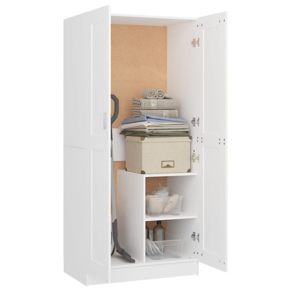 Armadio Bianco 82,5x51,5x180 Cm In Legno Multistrato - Image 4