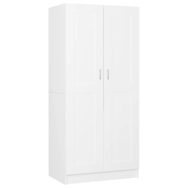 Armadio Bianco 82,5x51,5x180 Cm In Legno Multistrato - Image 5
