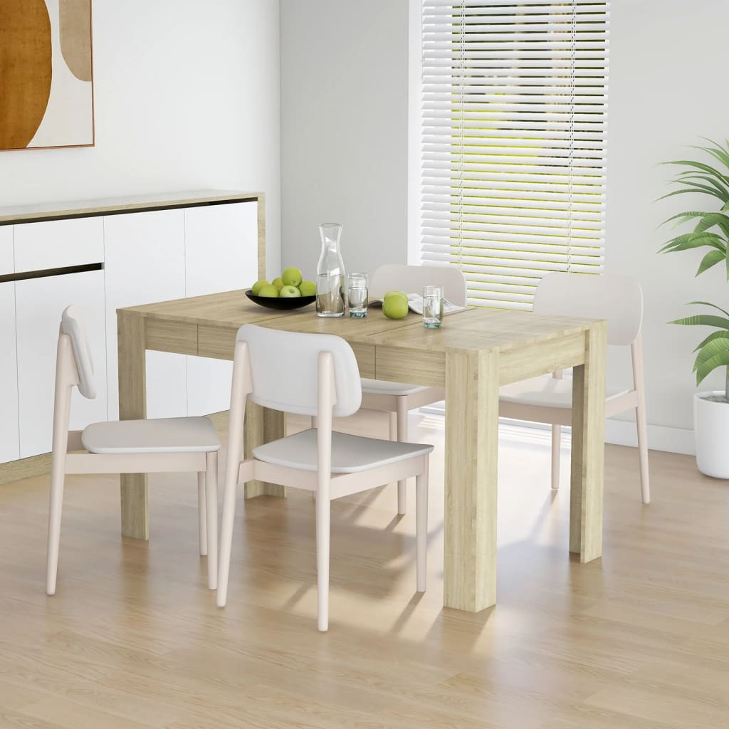 Tavolo Da Pranzo Rovere Sonoma 140x74,5x76 Cm Legno Multistrato