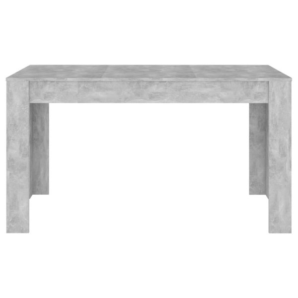 Tavolo Da Pranzo Grigio Cemento 140x74,5x76cm Legno Multistrato - Image 3