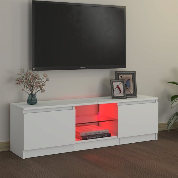 Mobile Porta Tv Con Luci Led Bianco 120x30x35,5 cm - Image 3
