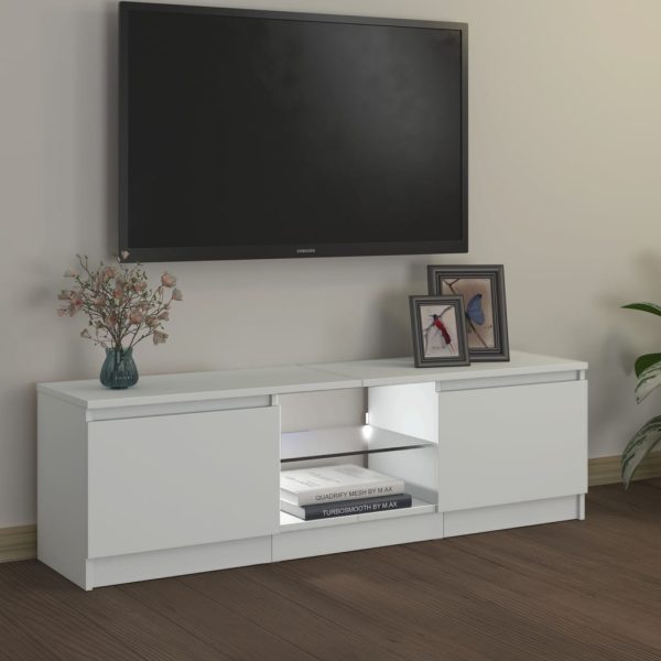 Mobile Porta Tv Con Luci Led Bianco 120x30x35,5 cm - Image 5