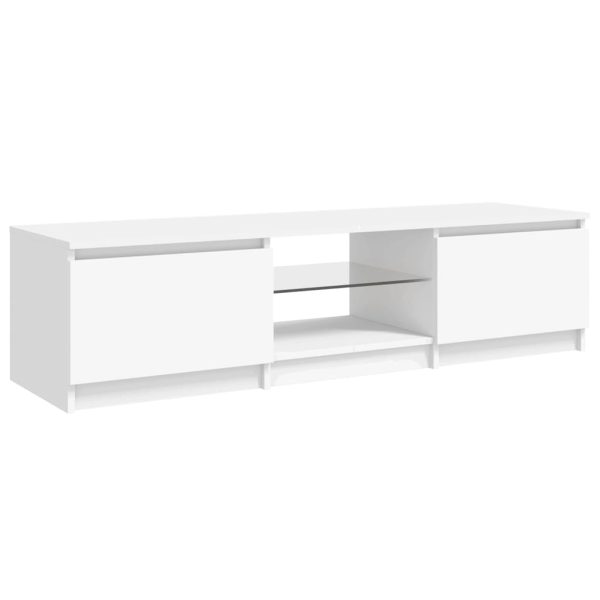 Mobile Porta Tv Con Luci Led Bianco 140x40x35,5 cm - Image 3