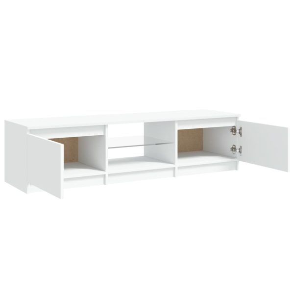 Mobile Porta Tv Con Luci Led Bianco 140x40x35,5 cm - Image 4