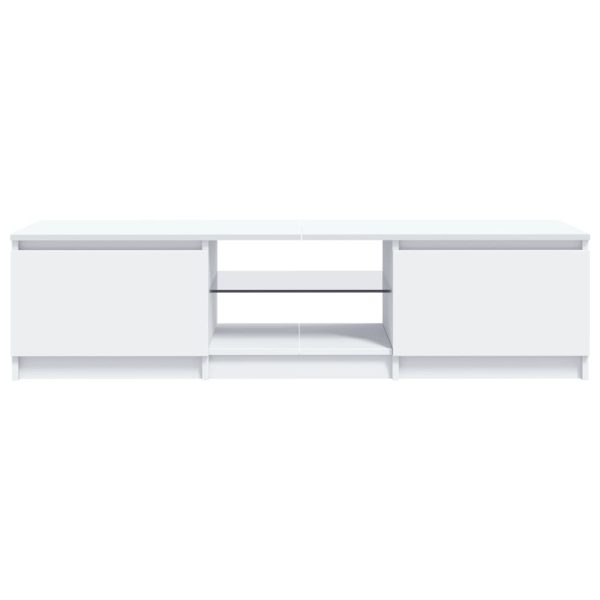 Mobile Porta Tv Con Luci Led Bianco 140x40x35,5 cm - Image 5