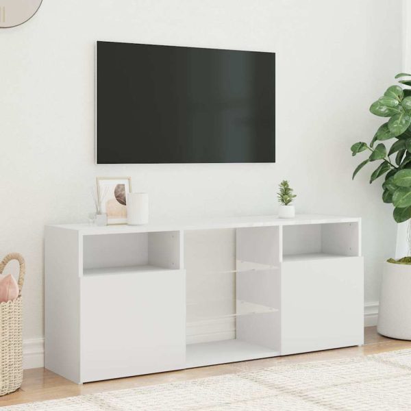 Mobile Porta Tv Con Luci Led Bianco 120x30x50 cm - Image 4