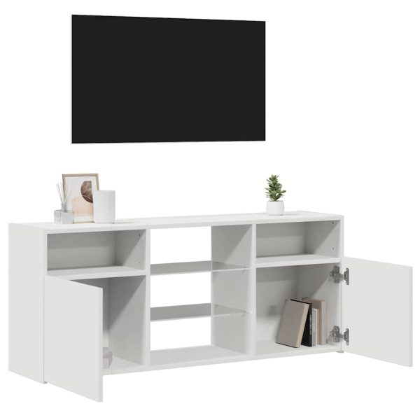 Mobile Porta Tv Con Luci Led Bianco 120x30x50 cm - Image 5