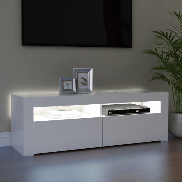 Mobile Porta Tv Con Luci Led Bianco 120x35x40 cm - Image 4