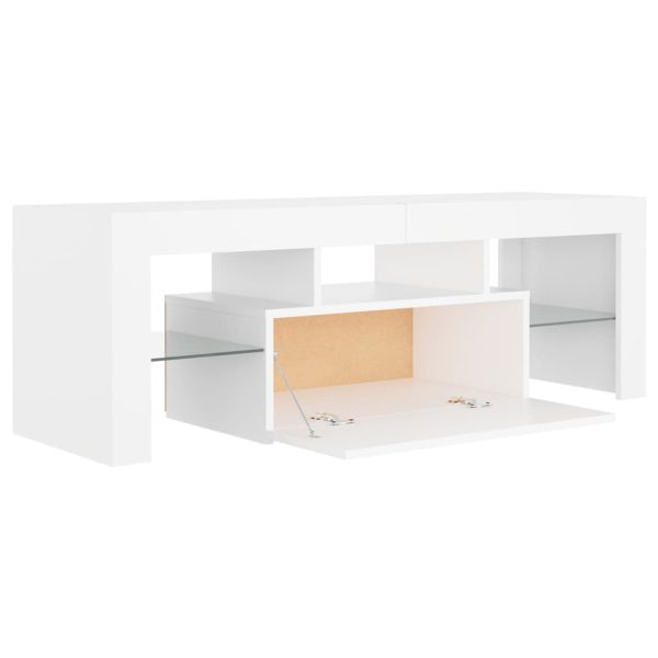 Mobile Porta Tv Con Luci Led Bianco 120x35x40 cm - Image 4