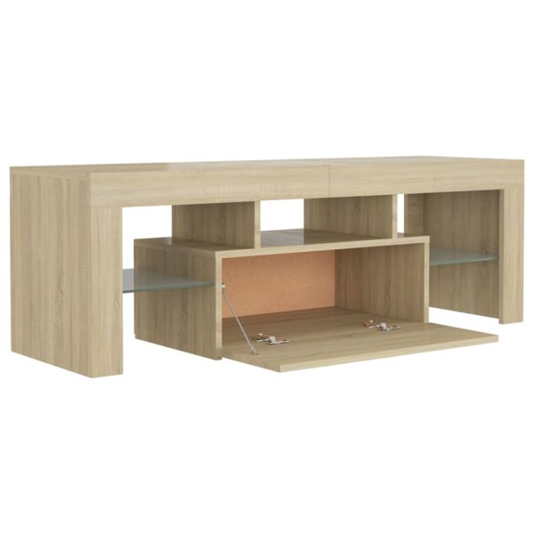 Mobile Porta Tv Con Luci Led Rovere Sonoma 120x35x40 cm - Image 4