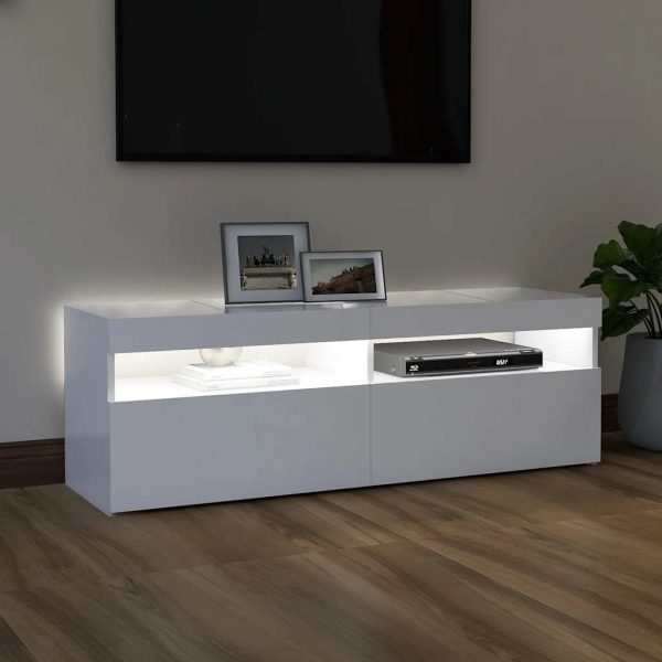 Mobile Porta Tv Con Luci Led Bianco 120x35x40 cm - Image 3