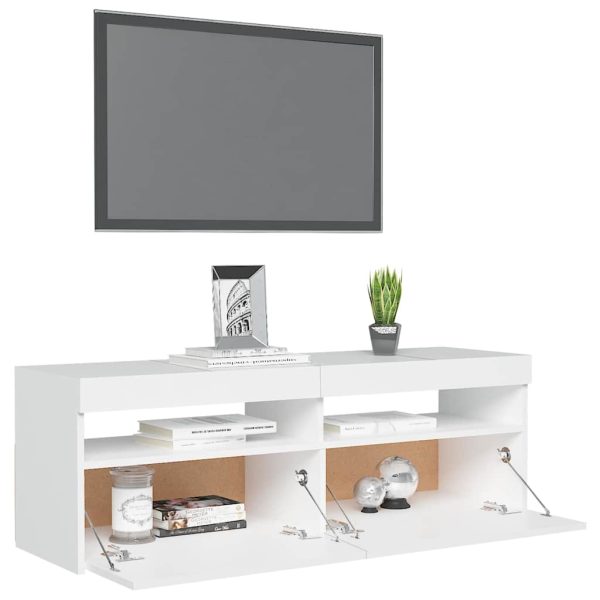 Mobile Porta Tv Con Luci Led Bianco 120x35x40 cm - Image 6
