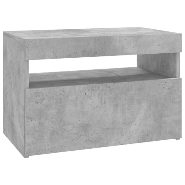 Mobile Porta Tv Con Luci Led Grigio Cemento 60x35x40 cm - Image 3