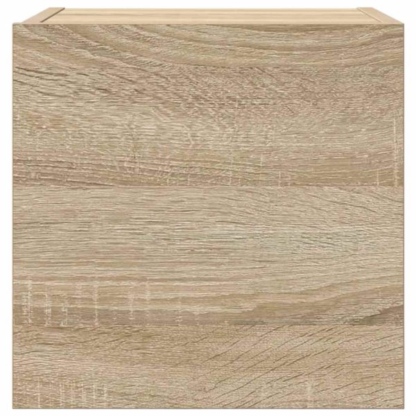 Mobili Porta Tv A Parete 2pz Rovere Sonoma 30,5x30x30 cm - Image 5