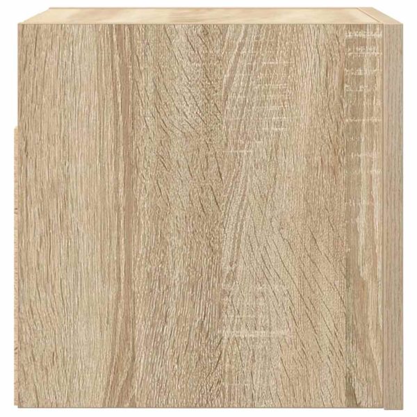 Mobili Porta Tv A Parete 2pz Rovere Sonoma 30,5x30x30 cm - Image 6