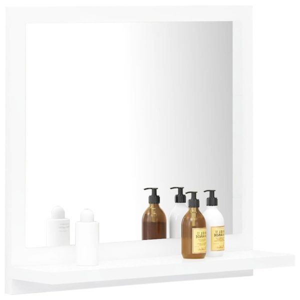 Specchio Da Bagno Bianco 40x10,5x37 Cm In Legno Multistrato - Image 3