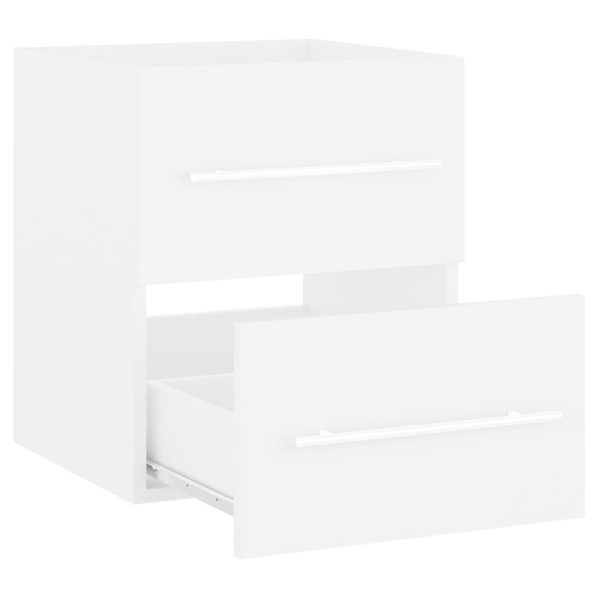 Mobile Lavabo Bianco 41x38,5x48 Cm In Legno Multistrato - Image 5
