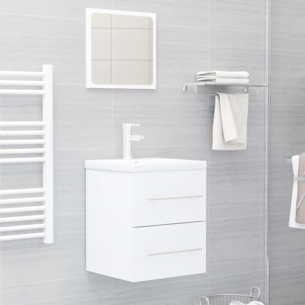 Mobile Lavabo Bianco 41x38,5x48 Cm In Legno Multistrato - Image 6