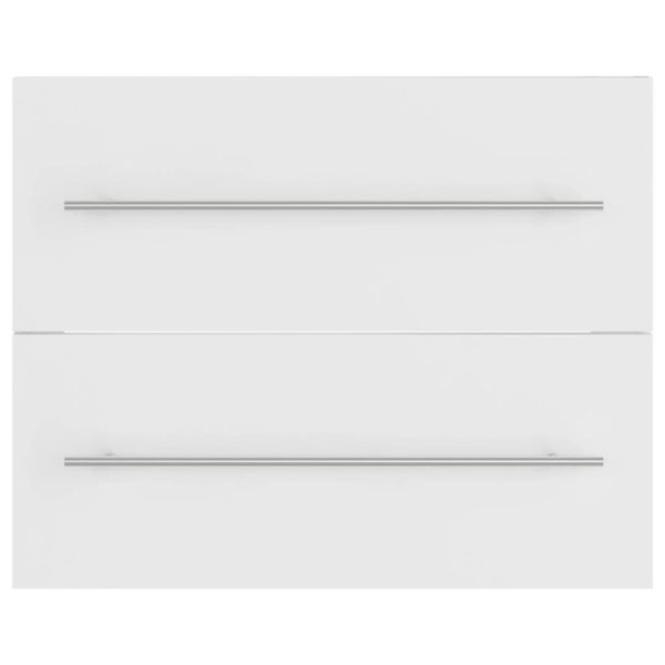Mobile Lavabo Bianco 60x38,5x48 Cm In Legno Multistrato - Image 6