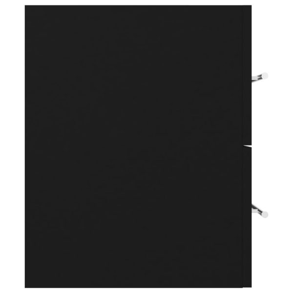 Mobile Lavabo Nero 100x38,5x48 Cm In Legno Multistrato - Image 5