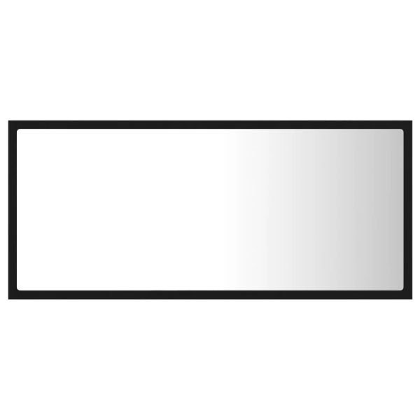 Specchio Da Bagno A Led Nero 90x8,5x37 Cm In Acrilico - Image 3