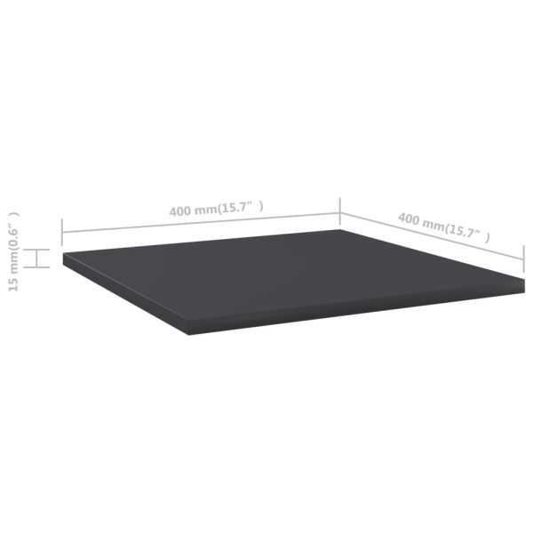 Ripiani Per Libreria 8pz Grigi 40x40x1,5cm In Legno Multistrato - Image 5