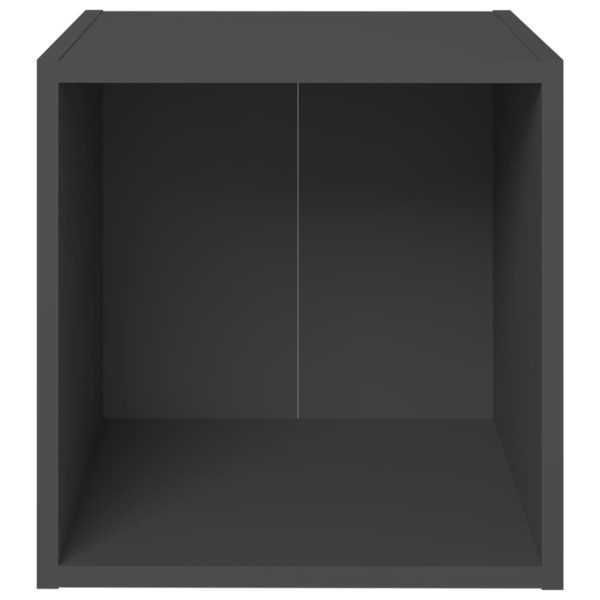 Mobili Porta Tv 4 Pz Grigi 37x35x37 Cm In Legno Multistrato - Image 4