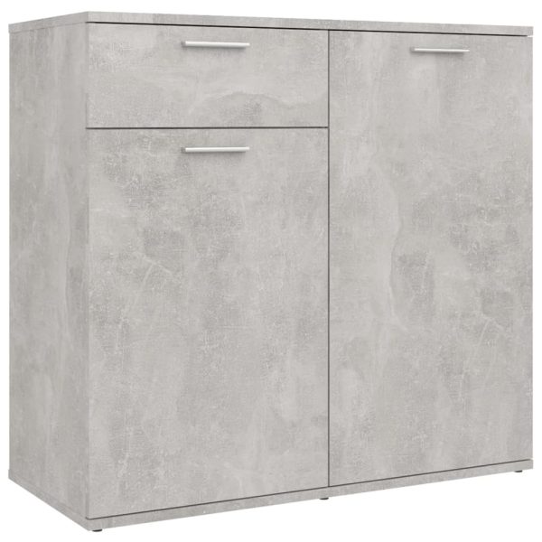 Credenza Grigio Cemento 80x36x75 Cm In Legno Multistrato - Image 2