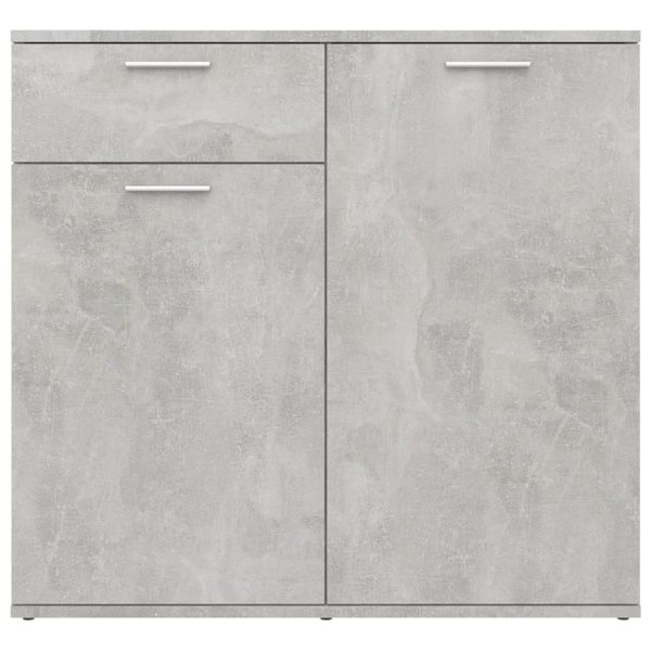 Credenza Grigio Cemento 80x36x75 Cm In Legno Multistrato - Image 6