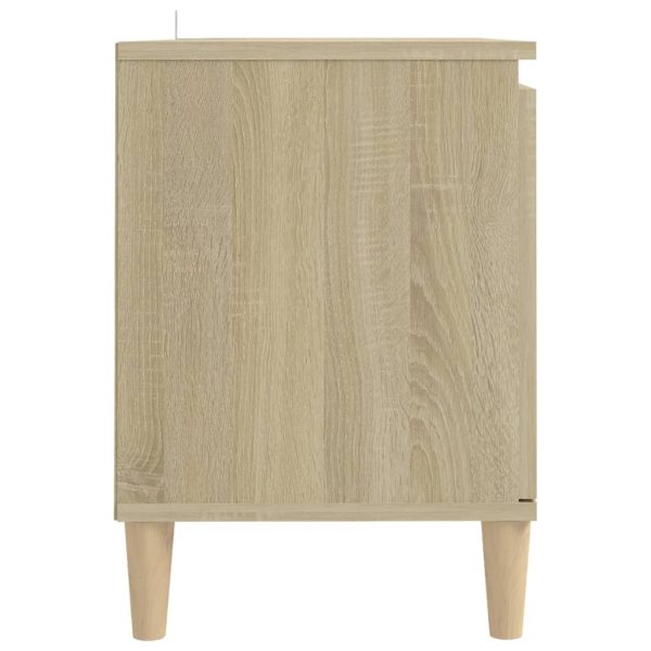Mobile Tv Con Gambe In Legno Rovere Sonoma 103,5x30x50 cm - Image 6