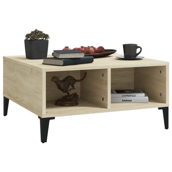 Tavolino Da Salotto Rovere Sonoma 60x60x30 Cm Legno Multistrato - Image 5