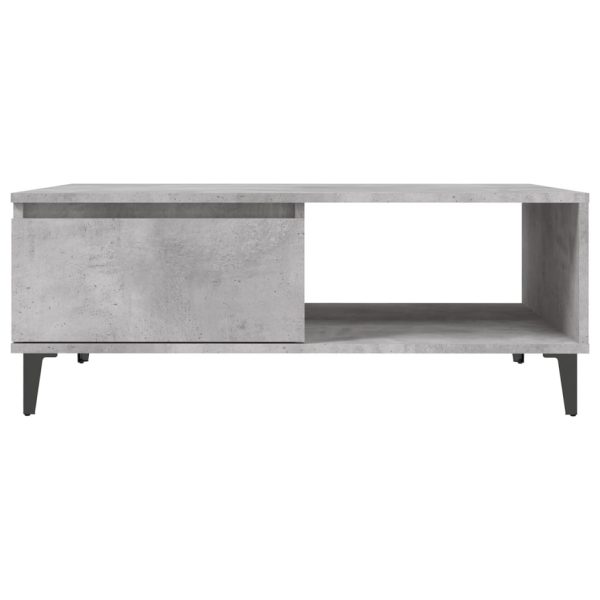 Tavolino Da Salotto Grigio Cemento 90x60x35cm Legno Multistrato - Image 5