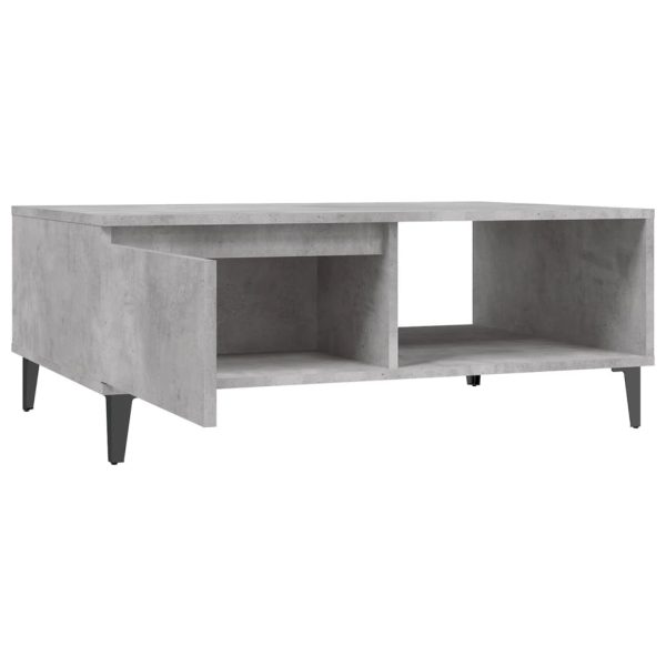 Tavolino Da Salotto Grigio Cemento 90x60x35cm Legno Multistrato - Image 6